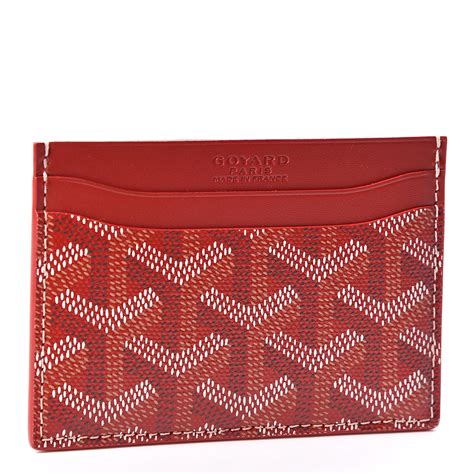 goyard cardholder red|goyard card holder retail price.